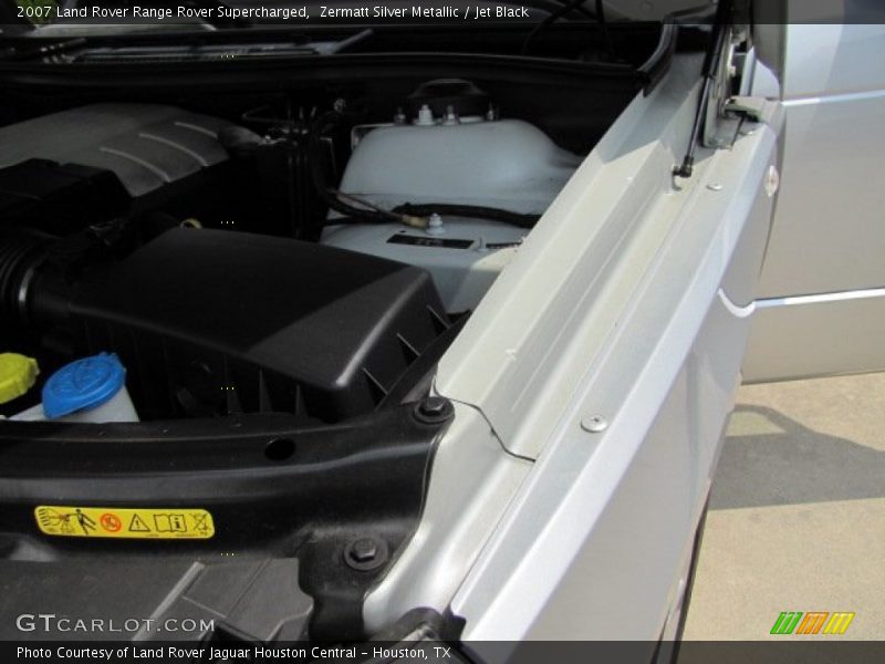 Zermatt Silver Metallic / Jet Black 2007 Land Rover Range Rover Supercharged