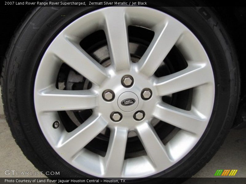 Zermatt Silver Metallic / Jet Black 2007 Land Rover Range Rover Supercharged
