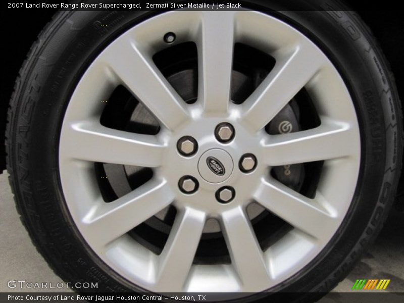 Zermatt Silver Metallic / Jet Black 2007 Land Rover Range Rover Supercharged