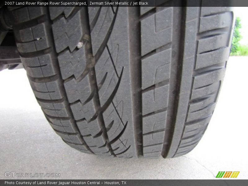 Zermatt Silver Metallic / Jet Black 2007 Land Rover Range Rover Supercharged