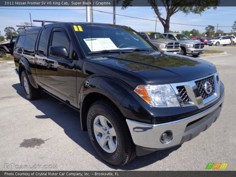 Super Black / Graphite 2011 Nissan Frontier SV V6 King Cab