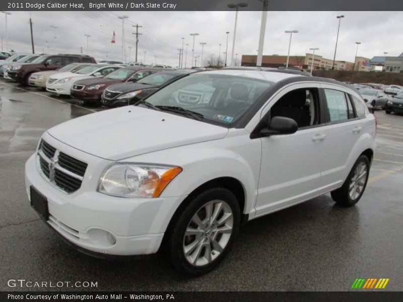 Bright White / Dark Slate Gray 2011 Dodge Caliber Heat