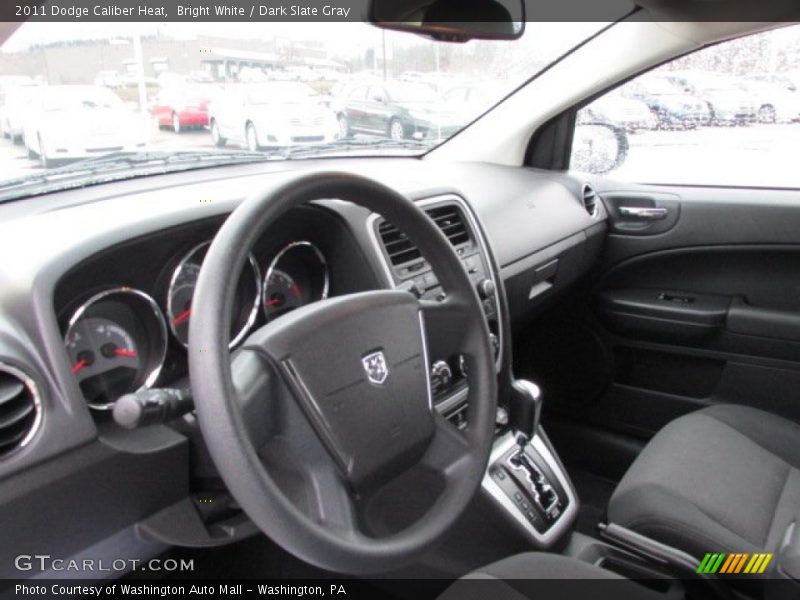 Bright White / Dark Slate Gray 2011 Dodge Caliber Heat