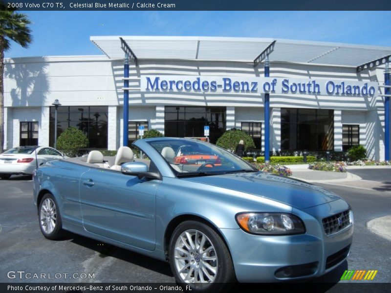 Celestial Blue Metallic / Calcite Cream 2008 Volvo C70 T5