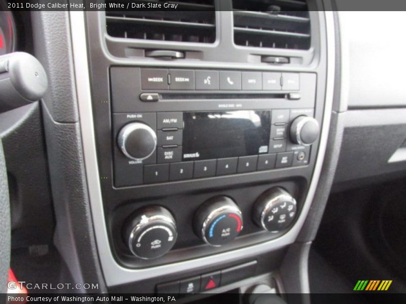 Bright White / Dark Slate Gray 2011 Dodge Caliber Heat