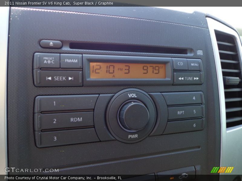 Super Black / Graphite 2011 Nissan Frontier SV V6 King Cab