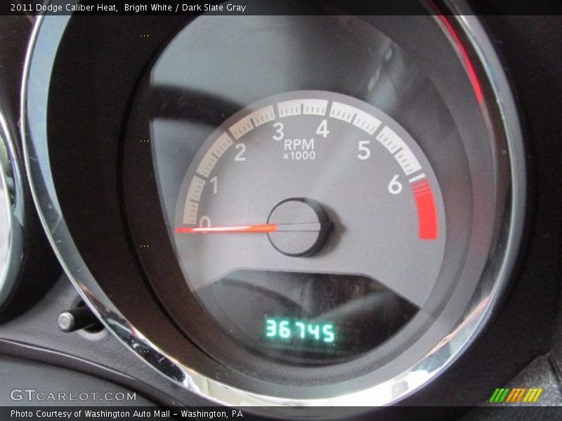 Bright White / Dark Slate Gray 2011 Dodge Caliber Heat