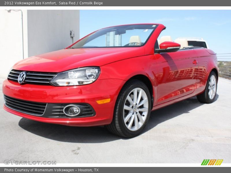 Salsa Red / Cornsilk Beige 2012 Volkswagen Eos Komfort