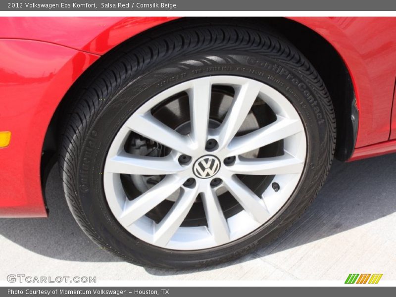 Salsa Red / Cornsilk Beige 2012 Volkswagen Eos Komfort