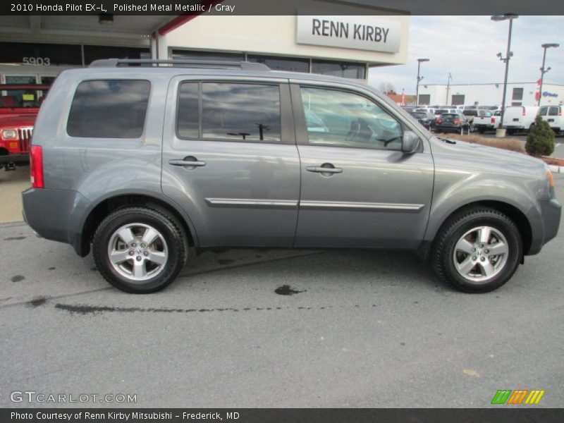 Polished Metal Metallic / Gray 2010 Honda Pilot EX-L