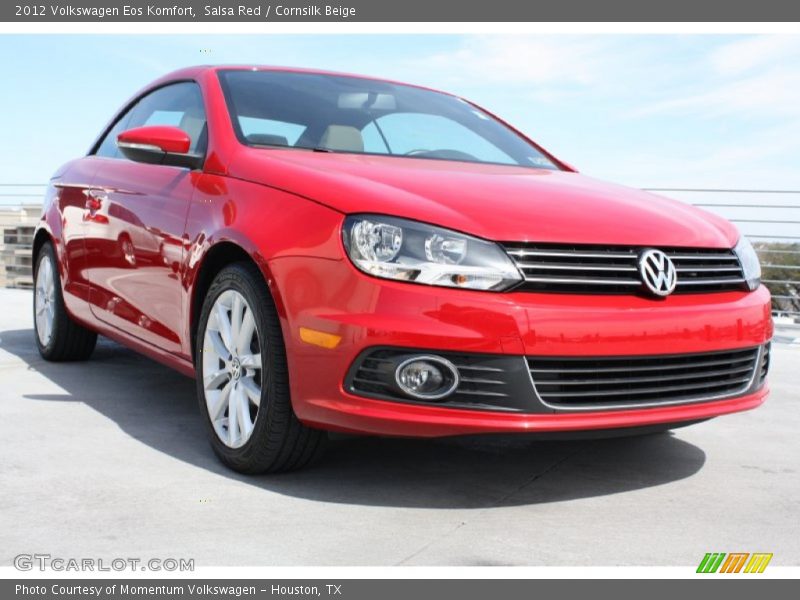 Salsa Red / Cornsilk Beige 2012 Volkswagen Eos Komfort