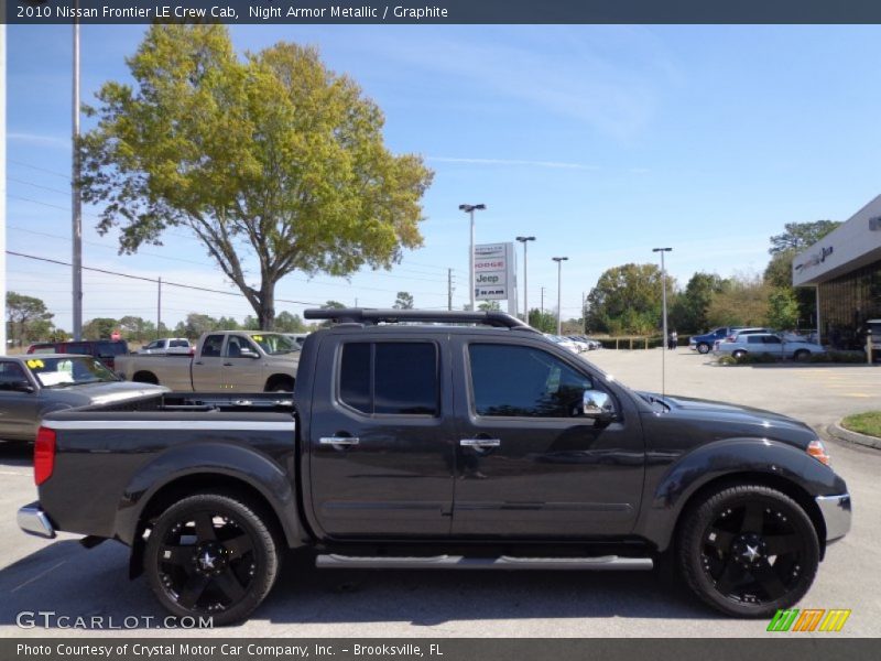 Night Armor Metallic / Graphite 2010 Nissan Frontier LE Crew Cab