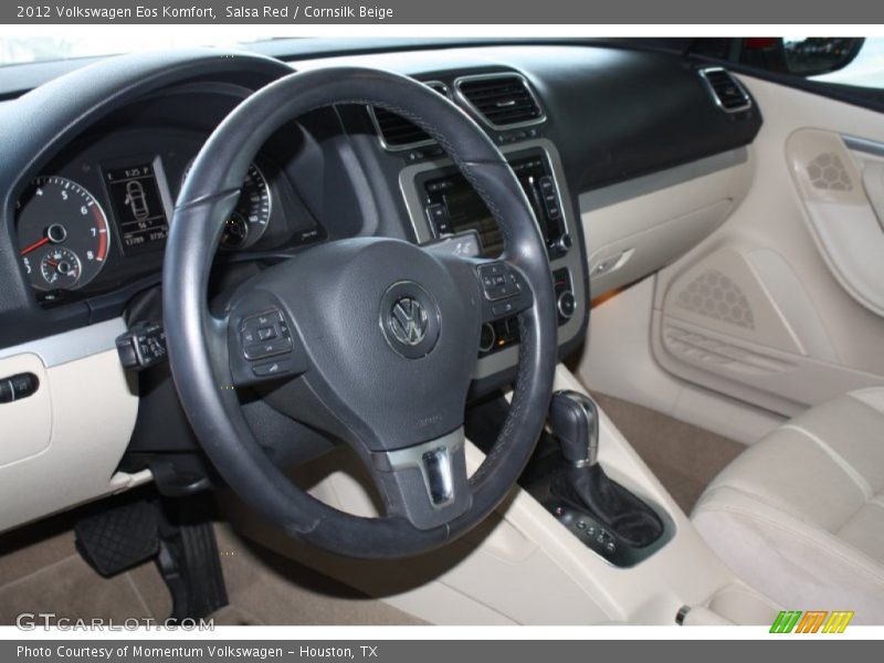 Salsa Red / Cornsilk Beige 2012 Volkswagen Eos Komfort