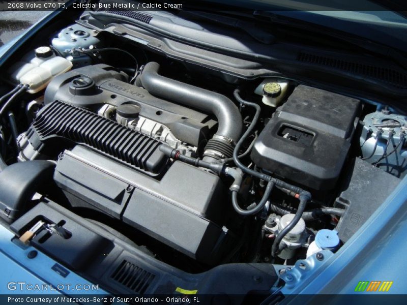  2008 C70 T5 Engine - 2.5 Liter Turbocharged DOHC 20V VVT Inline 5 Cylinder