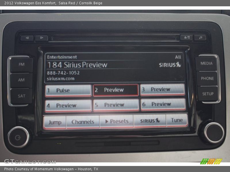 Salsa Red / Cornsilk Beige 2012 Volkswagen Eos Komfort