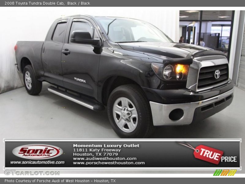 Black / Black 2008 Toyota Tundra Double Cab