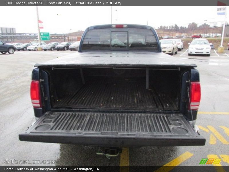 Patriot Blue Pearl / Mist Gray 2000 Dodge Dakota SLT Crew Cab 4x4