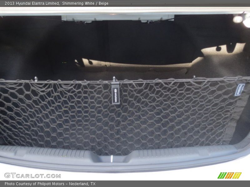 Shimmering White / Beige 2013 Hyundai Elantra Limited