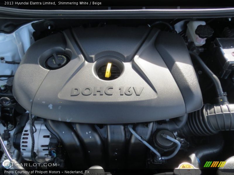 Shimmering White / Beige 2013 Hyundai Elantra Limited