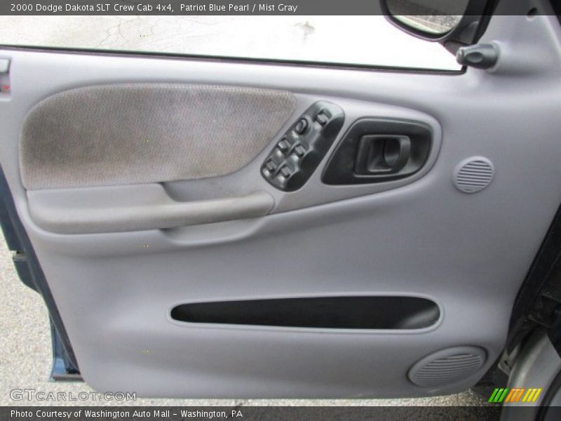 Patriot Blue Pearl / Mist Gray 2000 Dodge Dakota SLT Crew Cab 4x4