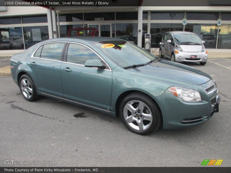 Silver Moss Metallic / Ebony 2009 Chevrolet Malibu LT Sedan