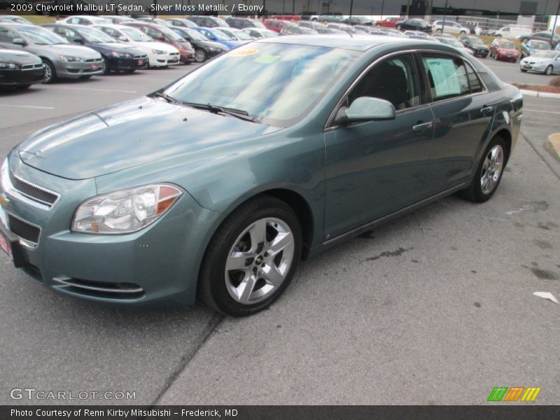 Silver Moss Metallic / Ebony 2009 Chevrolet Malibu LT Sedan