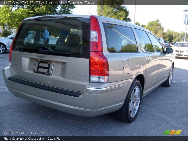 Willow Green Metallic / Taupe/Light Taupe 2007 Volvo V70 2.5T
