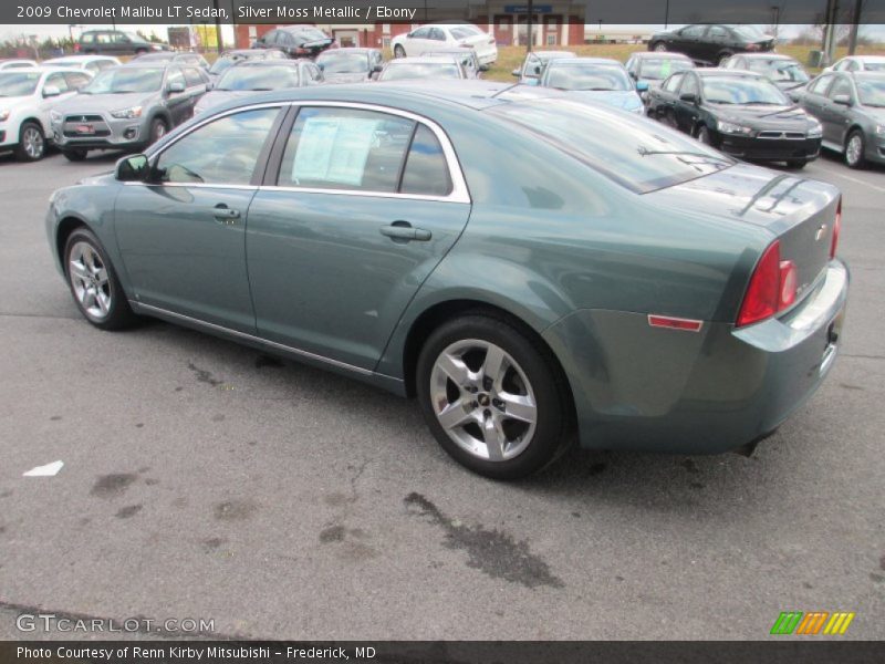 Silver Moss Metallic / Ebony 2009 Chevrolet Malibu LT Sedan