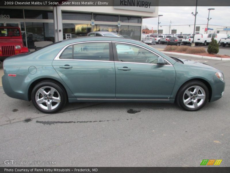 Silver Moss Metallic / Ebony 2009 Chevrolet Malibu LT Sedan