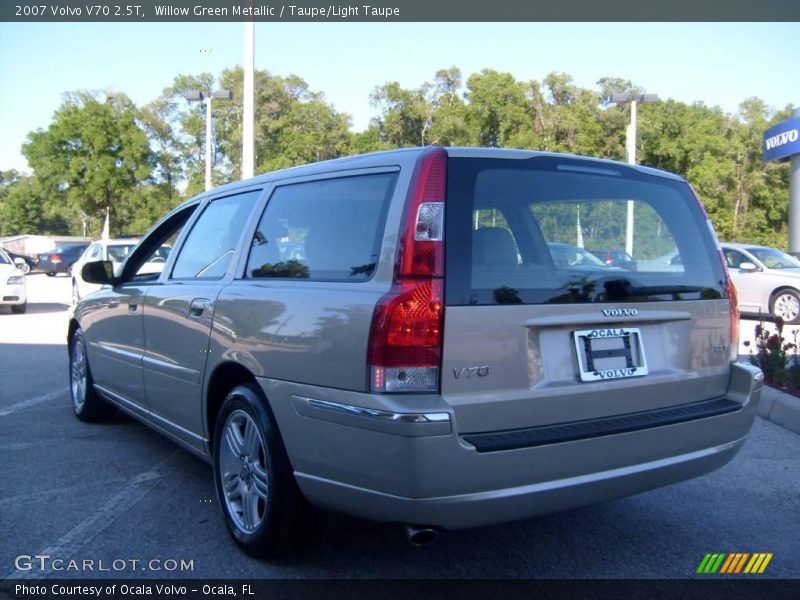 Willow Green Metallic / Taupe/Light Taupe 2007 Volvo V70 2.5T