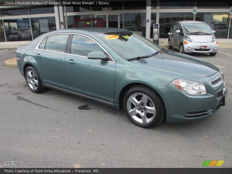 Silver Moss Metallic / Ebony 2009 Chevrolet Malibu LT Sedan