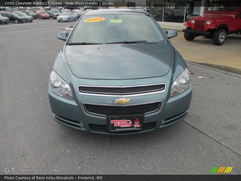 Silver Moss Metallic / Ebony 2009 Chevrolet Malibu LT Sedan