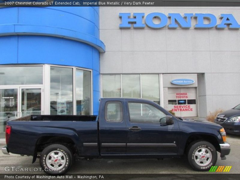 Imperial Blue Metallic / Very Dark Pewter 2007 Chevrolet Colorado LT Extended Cab