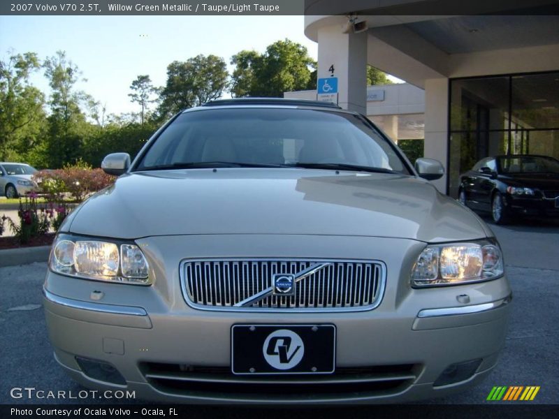 Willow Green Metallic / Taupe/Light Taupe 2007 Volvo V70 2.5T