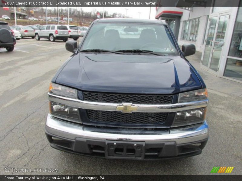Imperial Blue Metallic / Very Dark Pewter 2007 Chevrolet Colorado LT Extended Cab