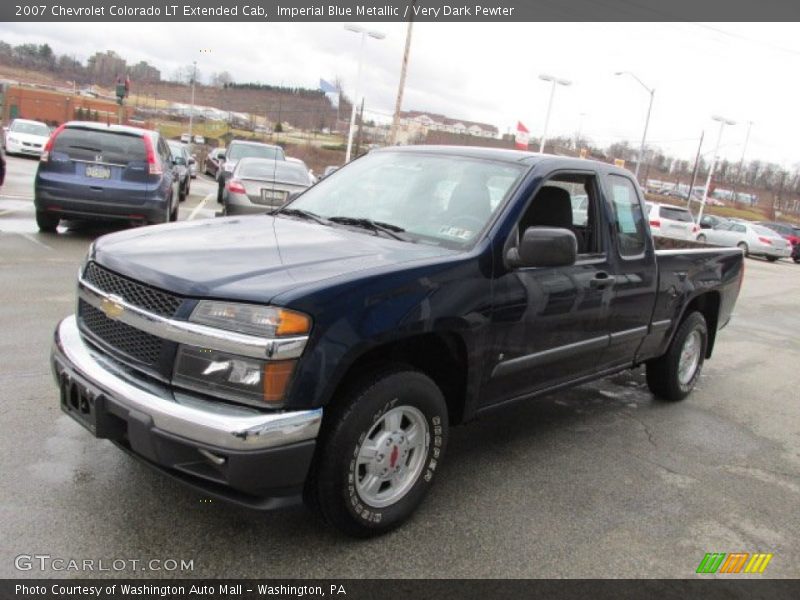 Imperial Blue Metallic / Very Dark Pewter 2007 Chevrolet Colorado LT Extended Cab