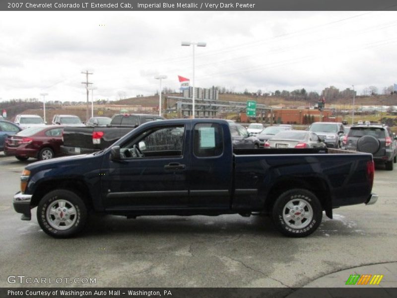 Imperial Blue Metallic / Very Dark Pewter 2007 Chevrolet Colorado LT Extended Cab