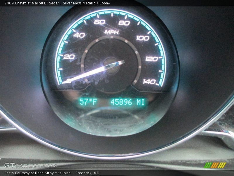 Silver Moss Metallic / Ebony 2009 Chevrolet Malibu LT Sedan