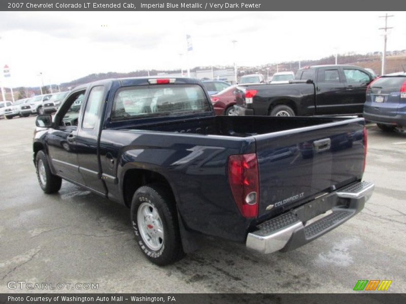Imperial Blue Metallic / Very Dark Pewter 2007 Chevrolet Colorado LT Extended Cab