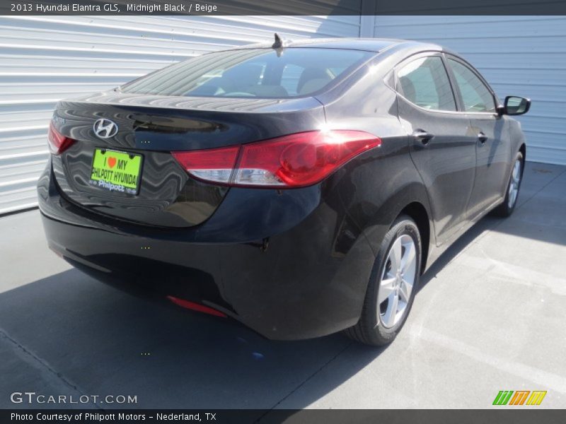 Midnight Black / Beige 2013 Hyundai Elantra GLS