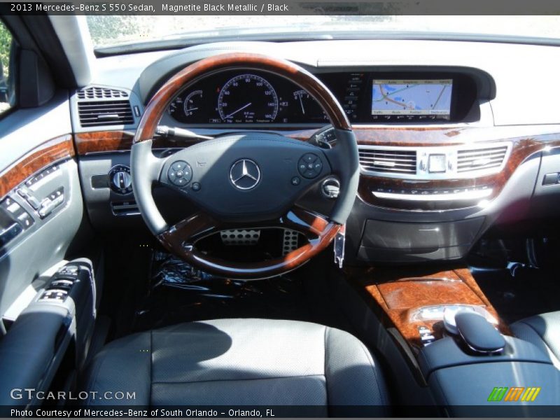 Magnetite Black Metallic / Black 2013 Mercedes-Benz S 550 Sedan