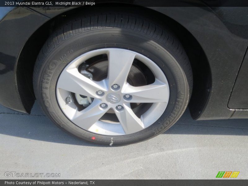 Midnight Black / Beige 2013 Hyundai Elantra GLS