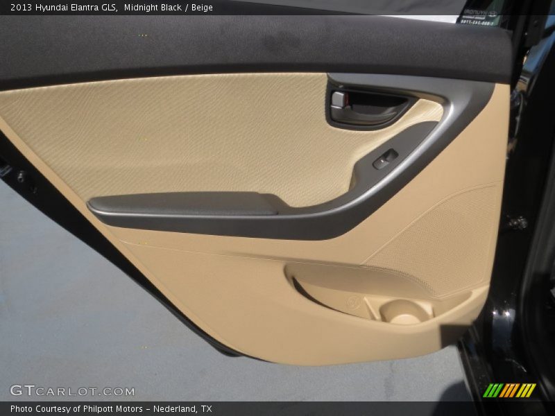 Midnight Black / Beige 2013 Hyundai Elantra GLS