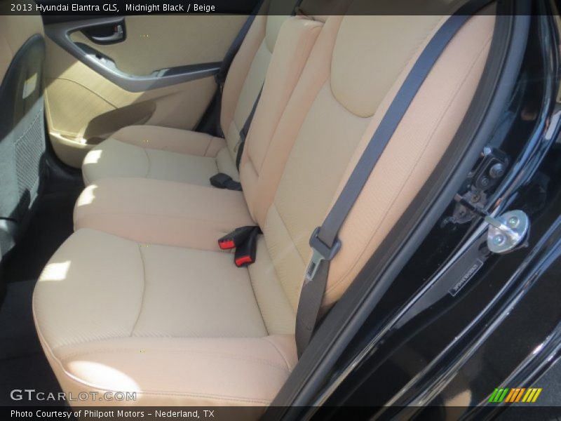 Midnight Black / Beige 2013 Hyundai Elantra GLS