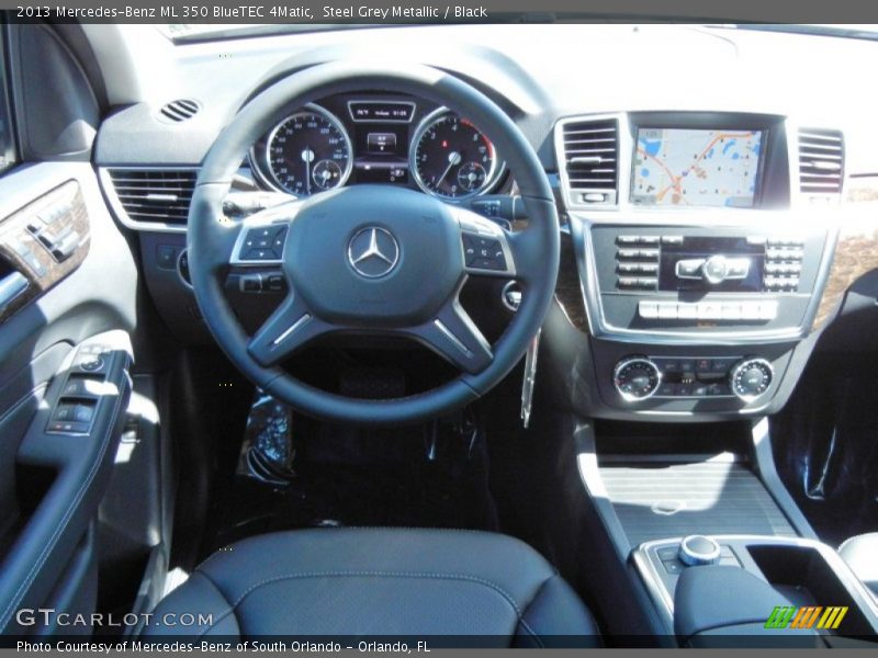 Steel Grey Metallic / Black 2013 Mercedes-Benz ML 350 BlueTEC 4Matic