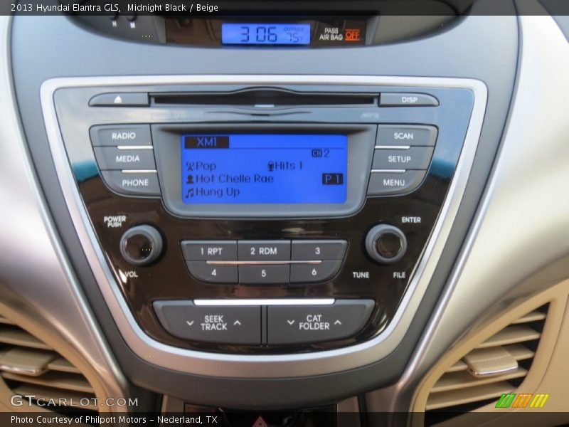 Midnight Black / Beige 2013 Hyundai Elantra GLS