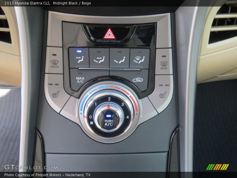 Midnight Black / Beige 2013 Hyundai Elantra GLS