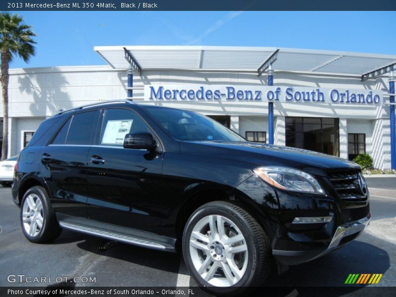 Black / Black 2013 Mercedes-Benz ML 350 4Matic