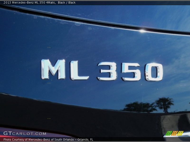 Black / Black 2013 Mercedes-Benz ML 350 4Matic