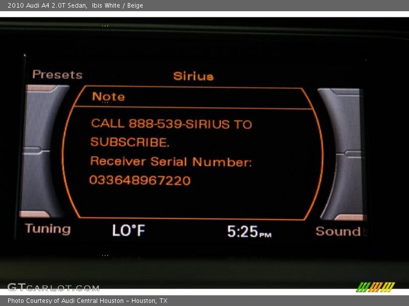 Ibis White / Beige 2010 Audi A4 2.0T Sedan